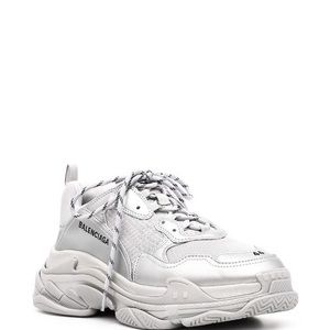 Balenciaga Triple S metallic sneakers